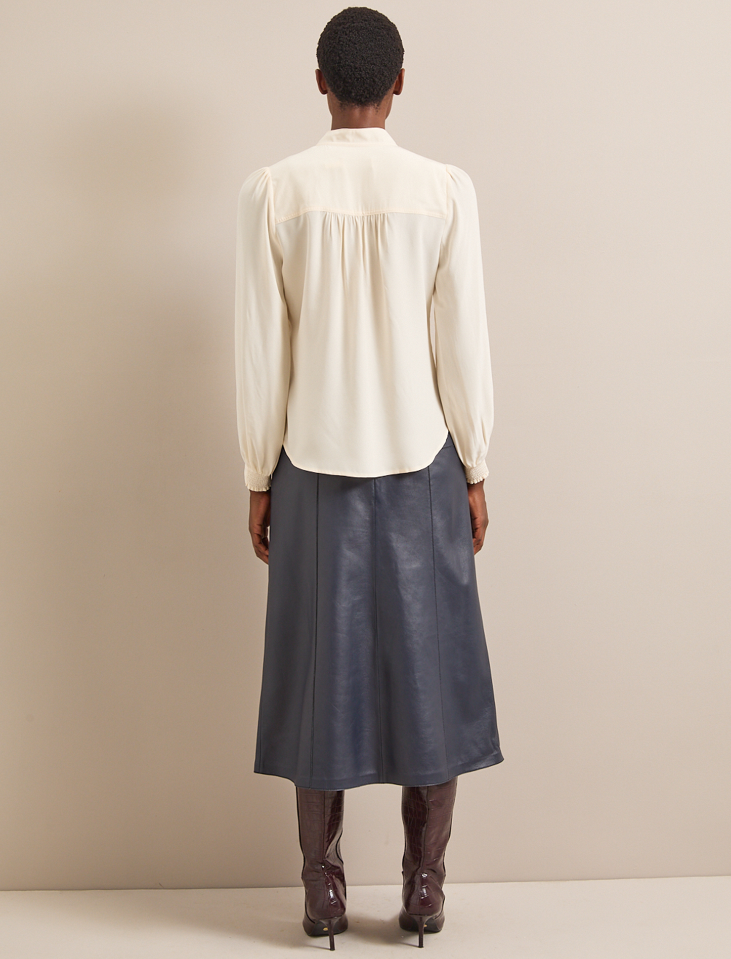Brenna Silk Shirt - Cream
