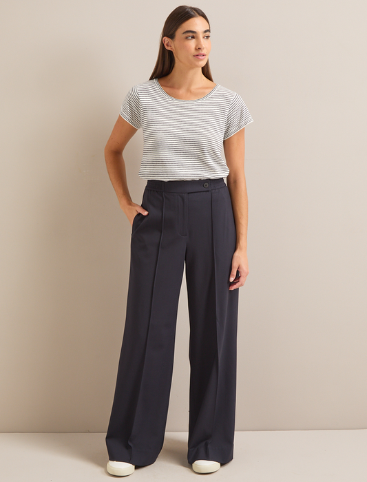 Teo Wool Trouser - Navy