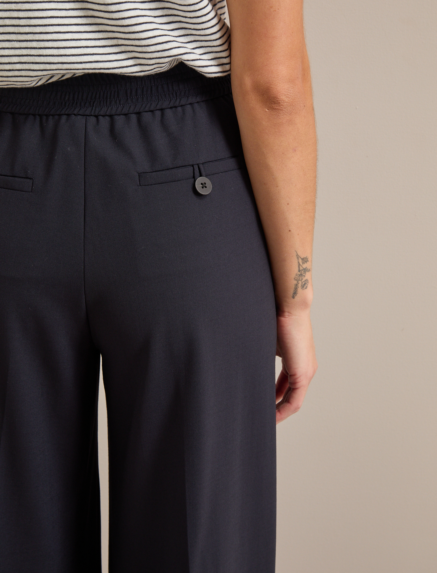 Teo Wool Trouser - Navy