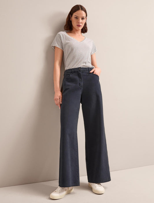 Hayden Cotton Twill Trouser - Navy