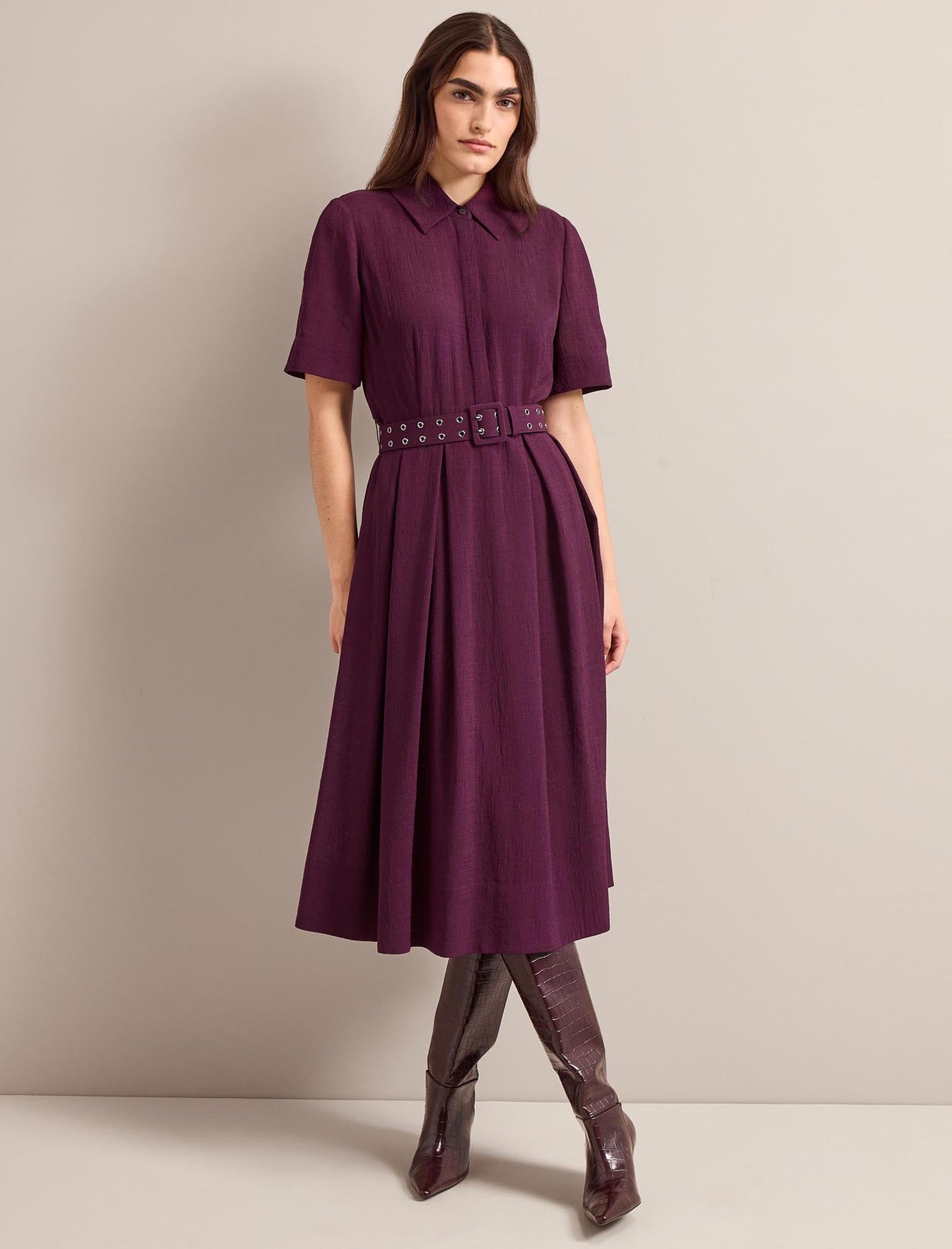 Anya Techni Voile Dress - Lavender