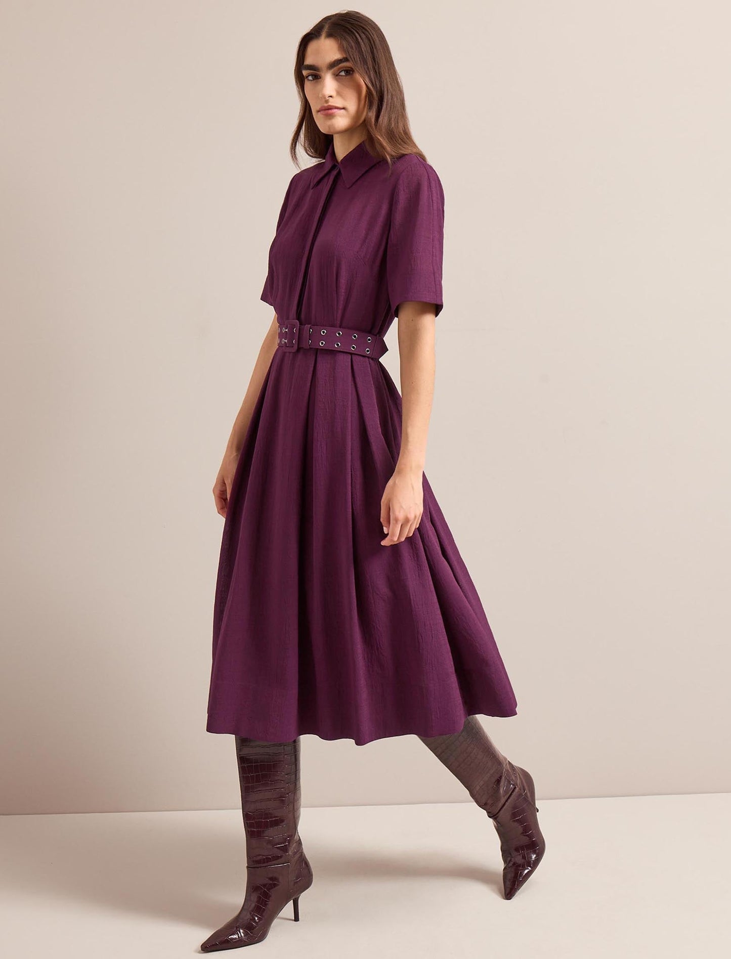 Anya Techni Voile Dress - Lavender