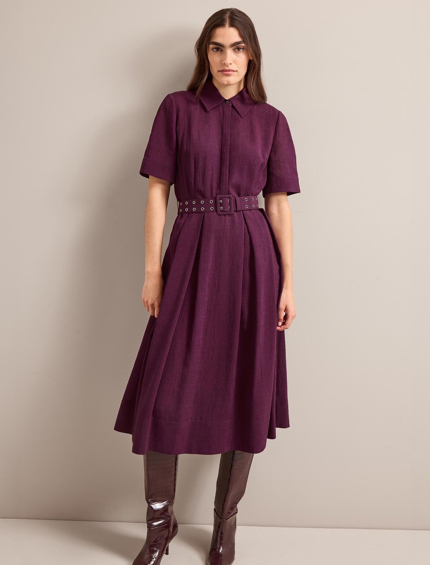 Anya Techni Voile Dress - Lavender