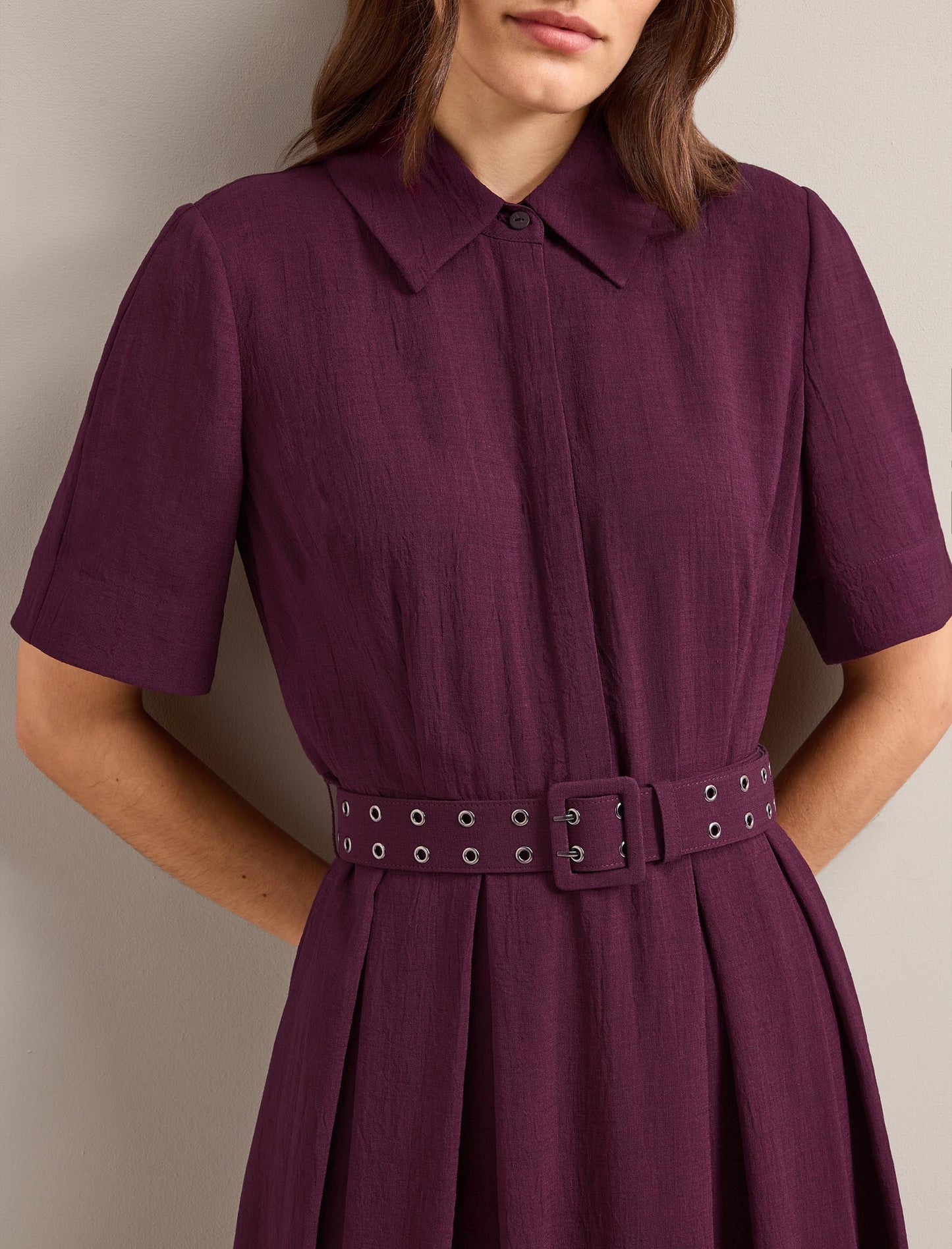 Anya Techni Voile Dress - Lavender