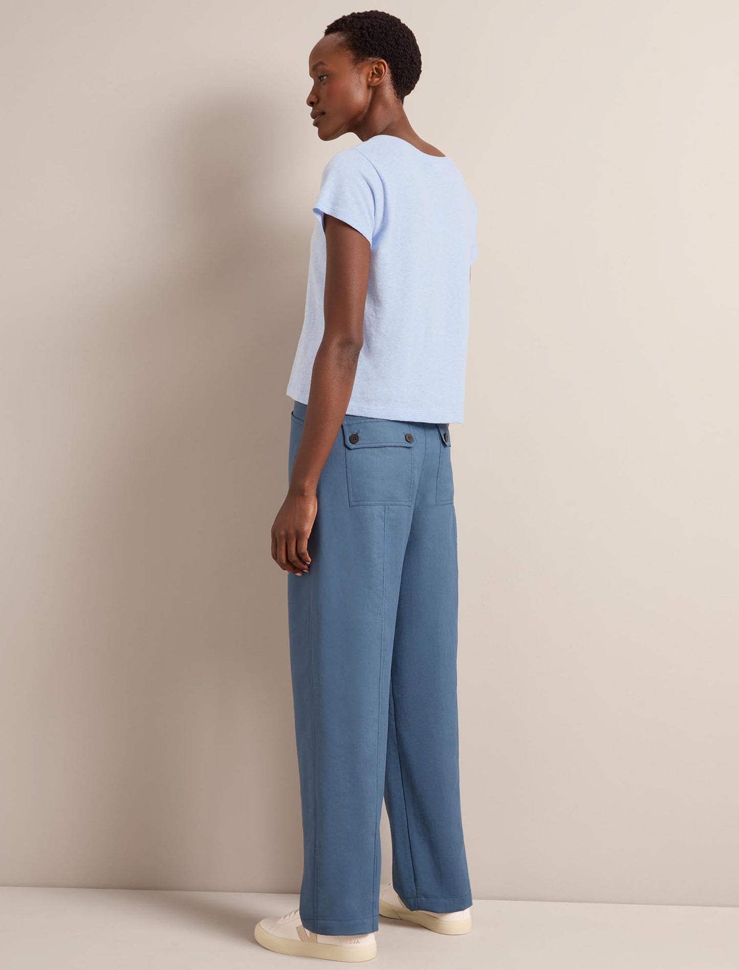 Hudson Techni Linen Trouser - Dark Blue