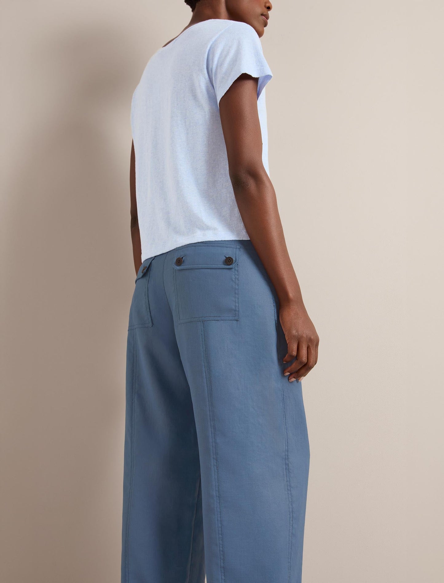 Hudson Techni Linen Trouser - Dark Blue