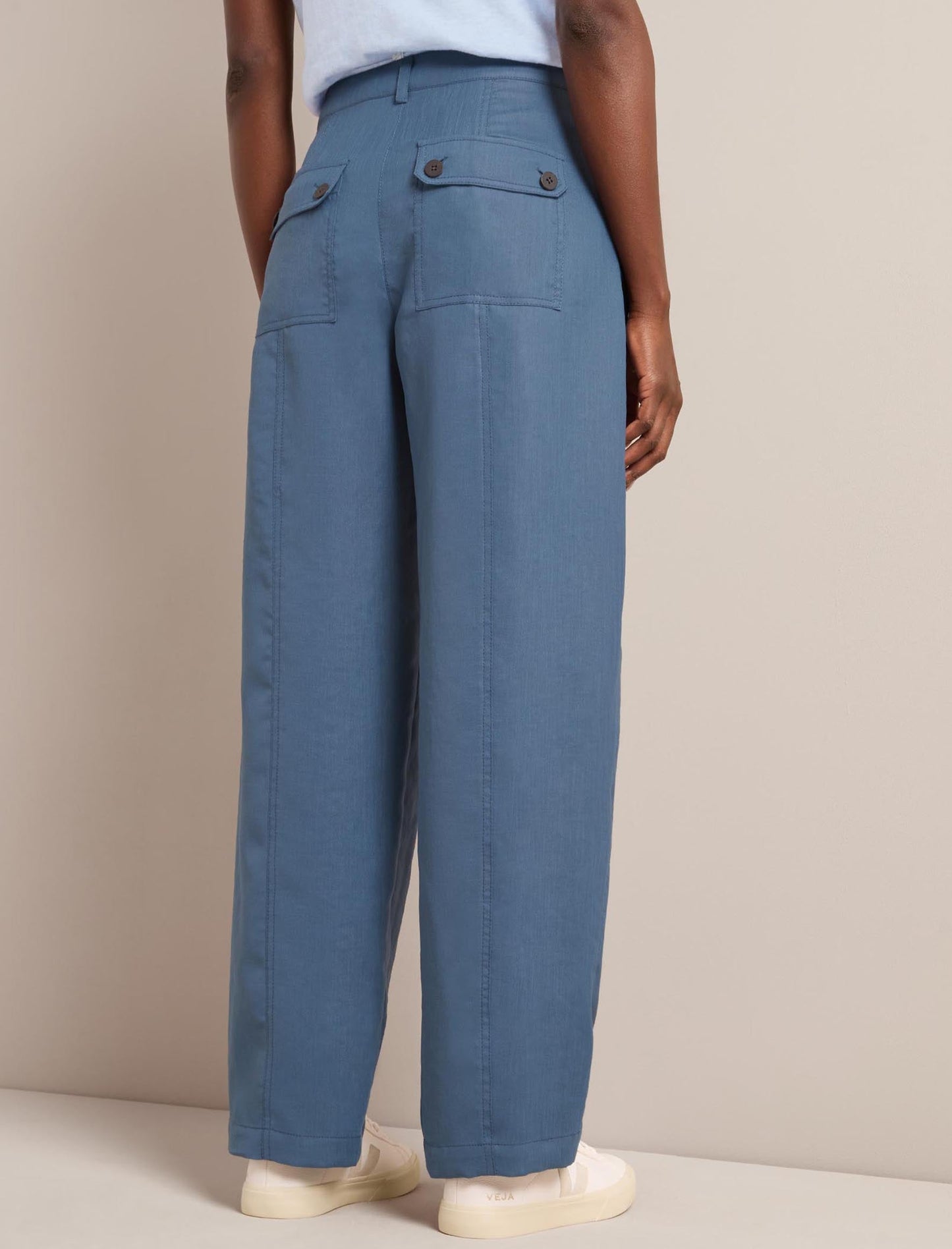 Hudson Techni Linen Trouser - Dark Blue